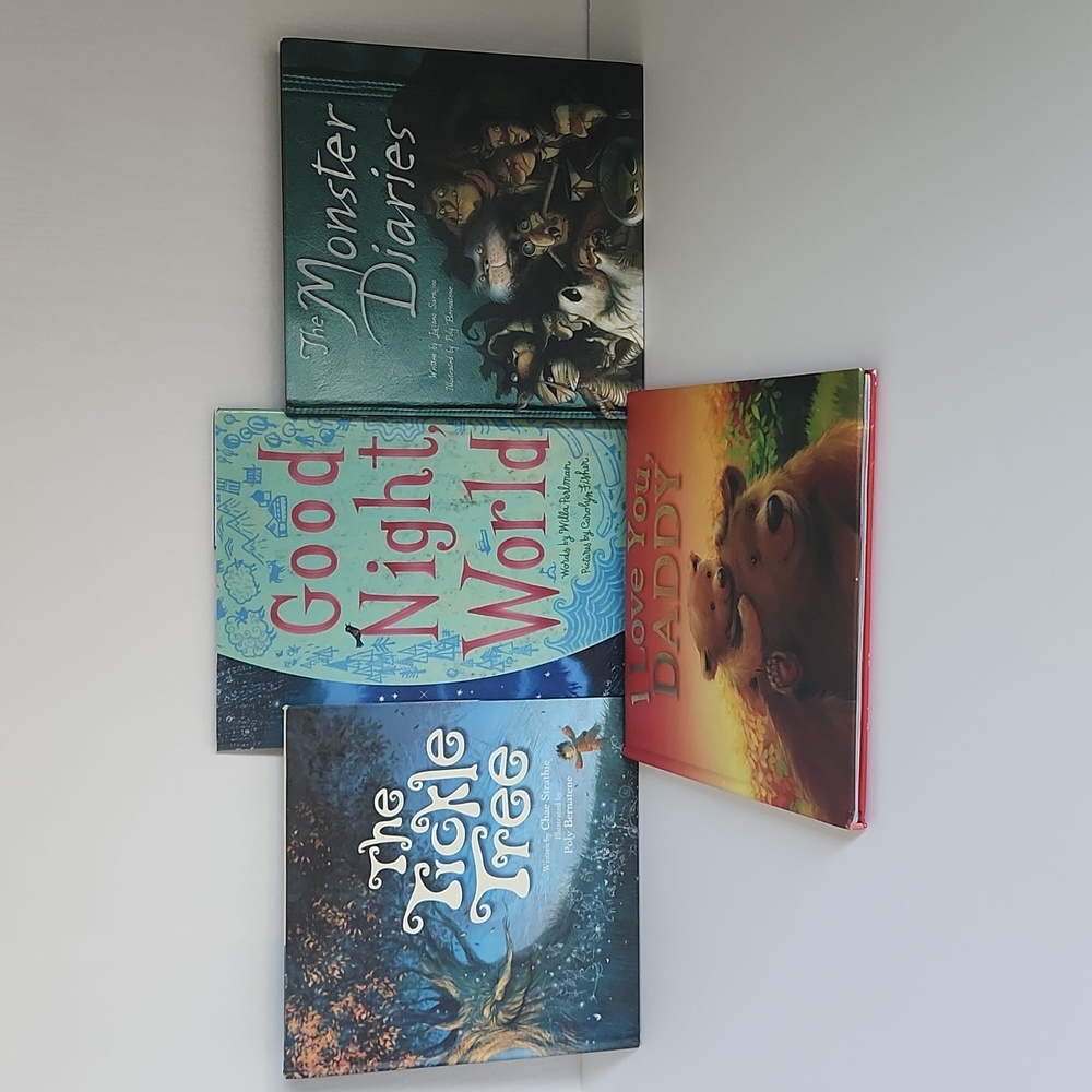 Bedtime Book Bundle of 4; The Tickle Tree, I Love You Daddy, Good Night World